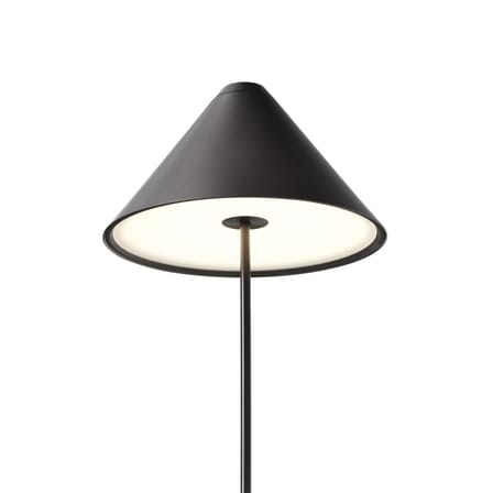 Lampe sans fil rechargeable Brolly LED métal noir - NEW WORKS