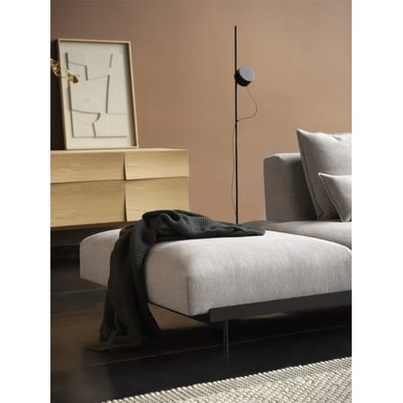 Lampadaire Post métal noir / LED - 2 spots aimantés orientables - Muuto