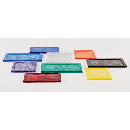 Plateau Dune Large plastique transparent / 55 x 38 cm - Kartell
