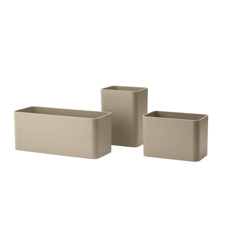 Lot de 3 pots à suspendre / Pour étagères String - String Furniture