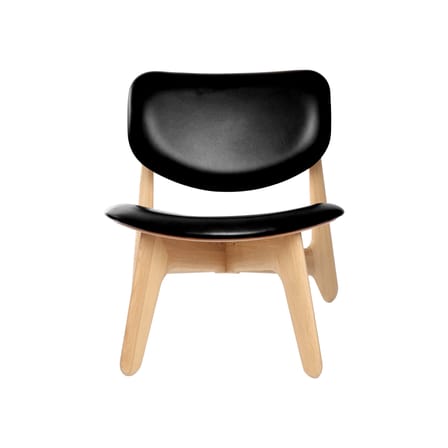 Poltrona bassa Slab Lounge pelle nero - Tom Dixon