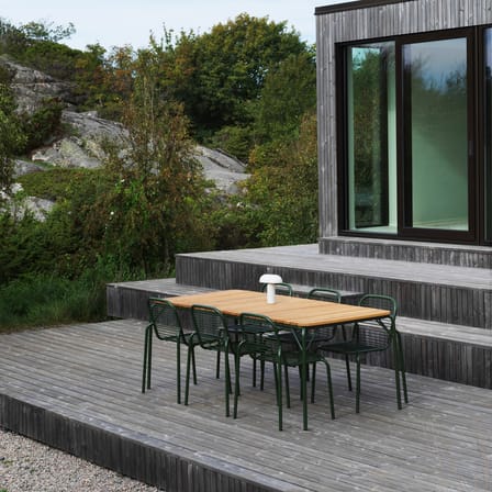 Stapelbarer Stuhl Vig metall grün - Normann Copenhagen