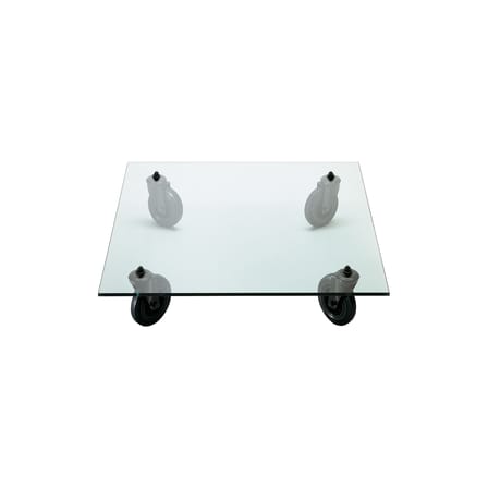 Table basse  verre transparent / Gae Aulenti, 1980 - 140 x 70 cm - Fontana Arte