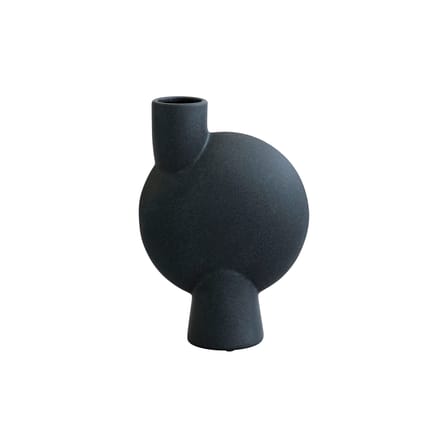 Vase Sphere Buble Medium céramique noir / H 26 cm - 101 COPENHAGEN