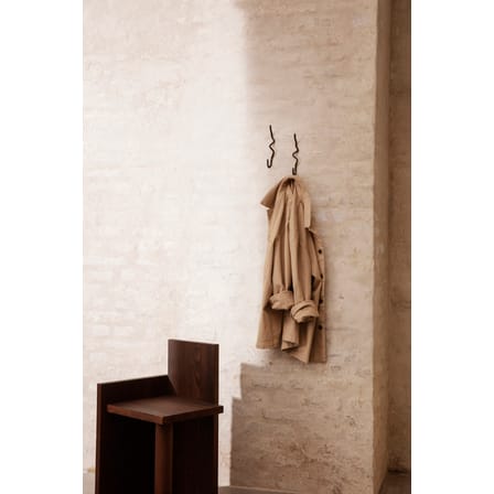 Wandhaken Curvature metall schwarz / H 19 cm - Ferm Living