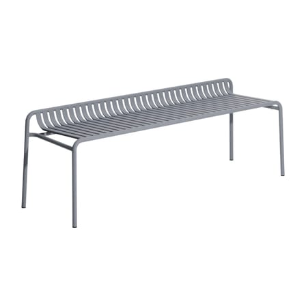 Banc Week-end métal gris / Aluminium - L 156 cm - Petite Friture