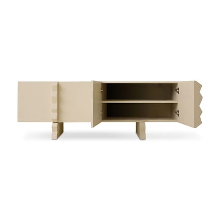 Buffet basso Forma legno bianco / L 160 x H 55,5 cm - HK LIVING