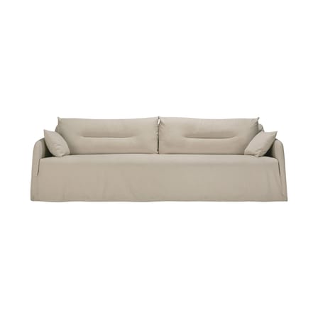 Canapé droit Weave tissu blanc / 3 places - L 244 cm - Ethnicraft