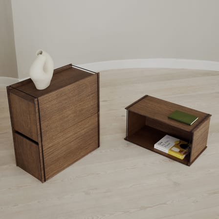 Coffre Storage Box bois marron / 60 x 31 x H 33 cm - MOEBE