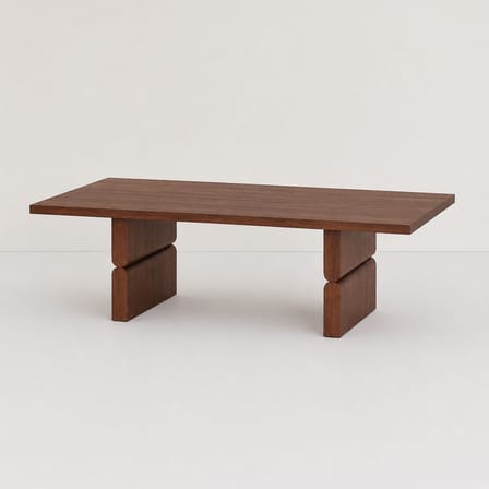 Couchtisch Noon holz braun / 118 x 58 cm - NOBODINOZ