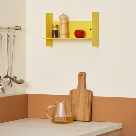 Étagère Pli métal jaune / L 30 x P 15 cm - TIPTOE