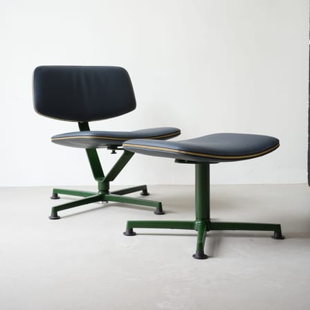 Fauteuil pivotant Arba / Cuir - Bouroullec, 2024 - raawii