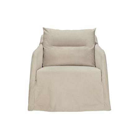 Fauteuil rembourré Weave tissu blanc - Ethnicraft