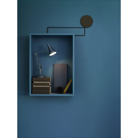 Lampe de table 90 Mini Mini LED métal bleu gris / Branchement secteur ou USB - Anglepoise