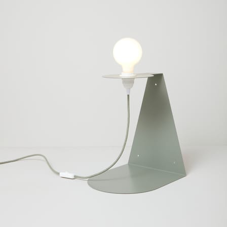 Lampe de table Halo métal vert / Applique & étagère - Multiposition - ATELIER DOBRA
