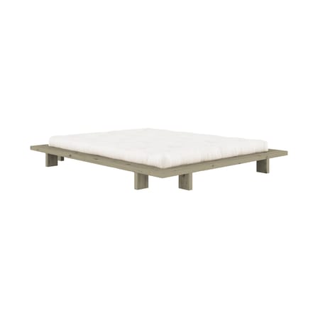 Lit double Japan bois vert / Pour matelas 160 x 200 cm - KARUP