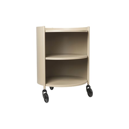 Chariot Eve métal beige / Ø 40 x H 53 cm - Ferm Living