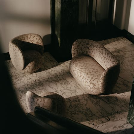 Canapé 2 places Rico / L 148 cm - Tissu jacquard - Ferm Living