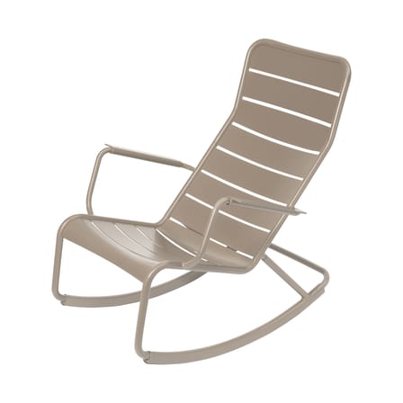 Rocking chair Luxembourg métal beige / Aluminium - Fermob