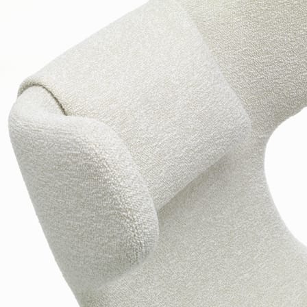Set fauteuil & repose-pieds Grand Repos tissu blanc / Pivotant & inclinable - Vitra