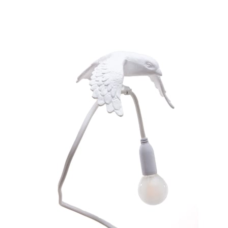 Spot à pince Sparrow / Taking off plastique blanc - Seletti
