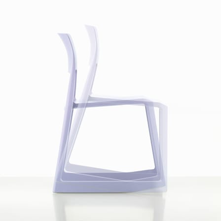 Stapelbarer Stuhl Tip Ton RE plastikmaterial violett / Recycelt - Neigbar & ergonomisch - Vitra