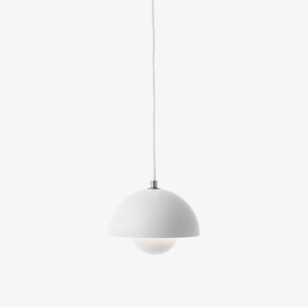 Suspension Flowerpot VP10 métal blanc / Ø16 cm - By Verner Panton, 1969 - &tradition