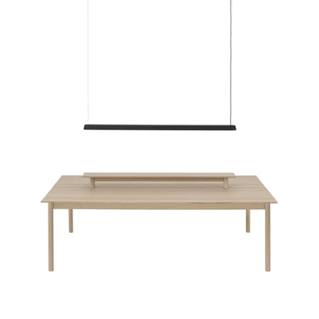 Suspension Linear LED métal noir / L 169,2 cm - Muuto