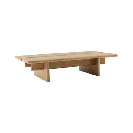 Table basse Ita OS3 bois naturel / 110 x 60 x H 25 cm - &tradition