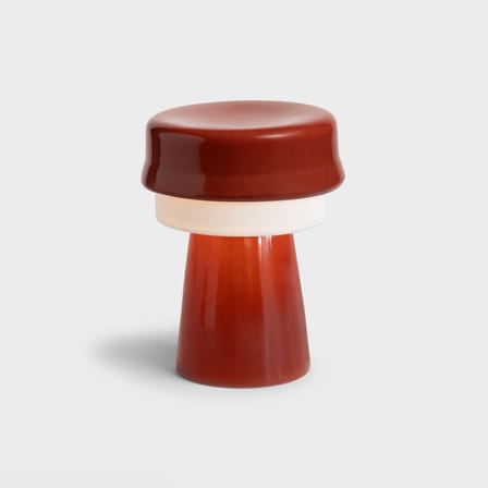 Hat Table lamp ceramic red / Ø 16 x H 20 cm - & klevering