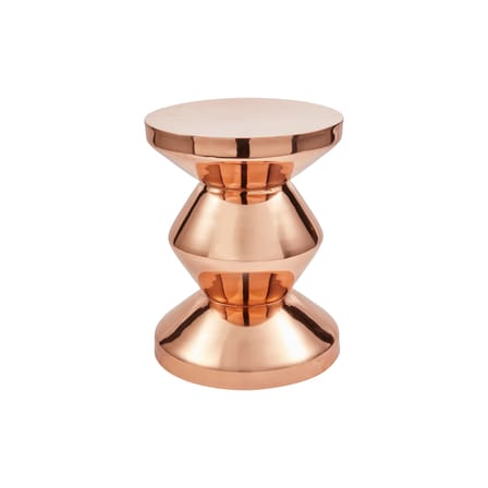 Tabouret Zig Zag Metal rose - Pols Potten