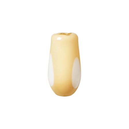 Vase Adat Dot verre jaune / Ø 19,5 x H 37 cm - Soufflé bouche - BROSTE COPENHAGEN