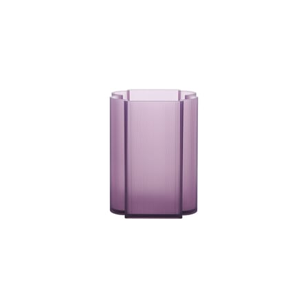 Vase Okra plastique violet / H 24 cm - Recyclé / Patricia Urquiola, 2023 - Kartell
