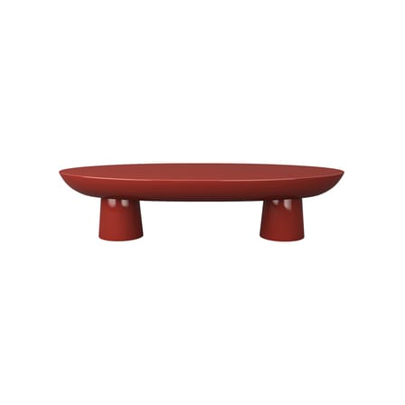 Table basse Tabata  rouge / Fibre de verre - 150 x 65 x H 34 cm - POPUS EDITIONS