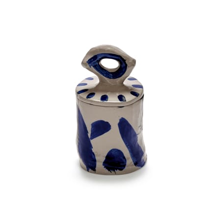 Boîte Sophia 03 céramique bleu / Ø 8 x H 16 cm - Serax