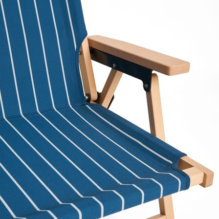 Canapé de jardin 2 places Outdoor Market tissu bleu / L 117 cm - Jasper Morrison - Hay