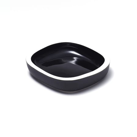 Sicilia Catch all ceramic black / Ceramic - 18 x 18 cm - Maison Sarah Lavoine