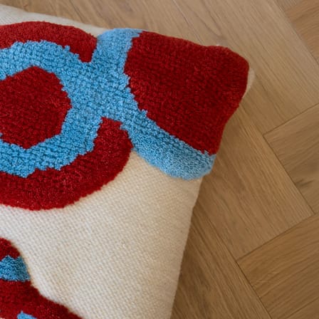 Coussin Sfera / 45 x 45 cm - Laine recyclée tissée main - COLORTHERAPIS