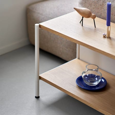 Console basse UNIT 1 métal blanc / H 50 x L 164 cm - TIPTOE
