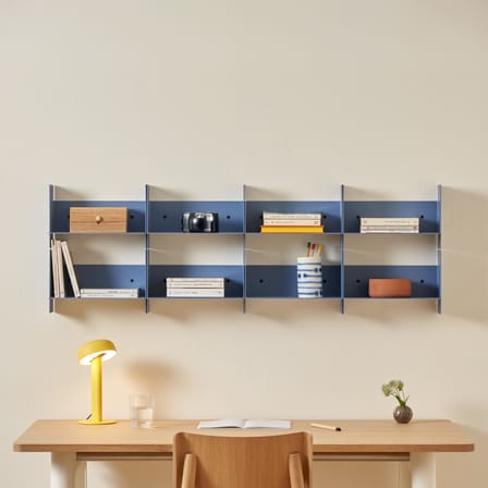 Étagère Pli métal bleu / L 30 x P 15 cm - TIPTOE