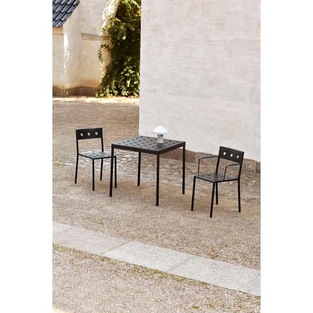Fauteuil empilable Balcony métal noir / Bouroullec, 2022 - Hay