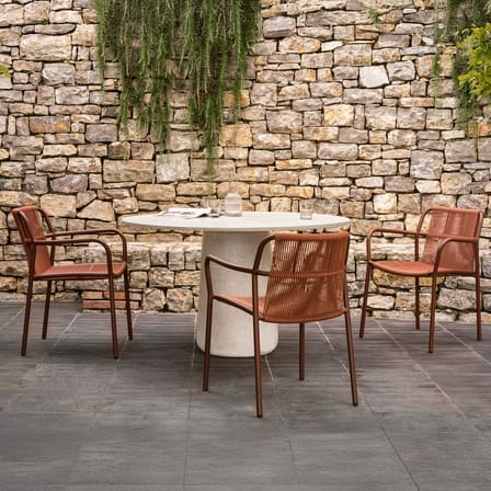 Fauteuil de repas Sweep beige / Corde polypropylène - Vincent Sheppard
