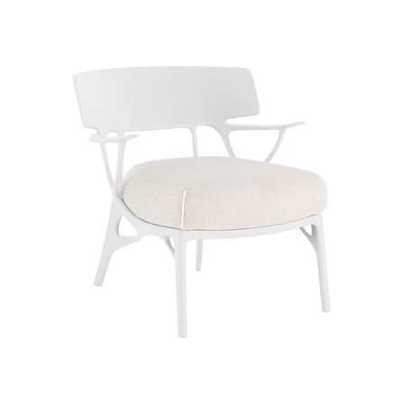 Fauteuil rembourré A.I. Lounge / Conçu par intelligence artificielle - Recyclé - Kartell