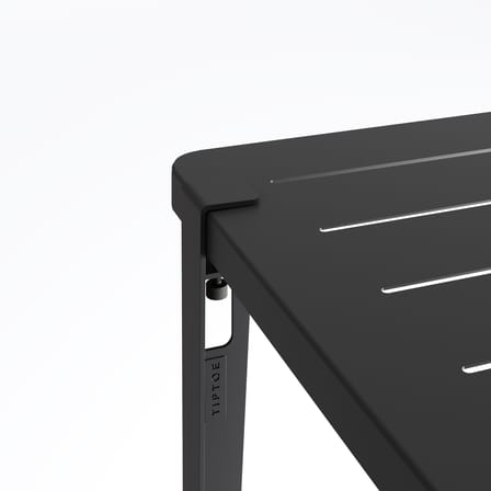 Fuß avec fixation étau OUTDOOR metall schwarz / H 75 cm - Zur Gestaltung eines Tisches im Außenbereich - TIPTOE