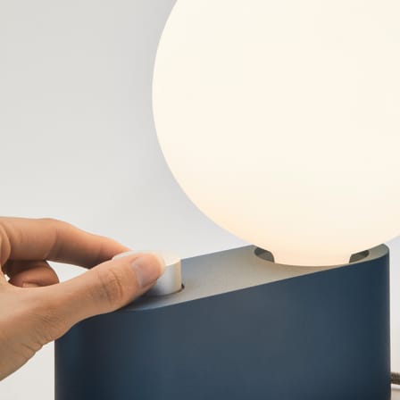 Lampe de table Alumina métal bleu / Applique - TALA