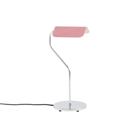 Lampe de table Apex métal rose / Orientable - Pied courbé - Hay