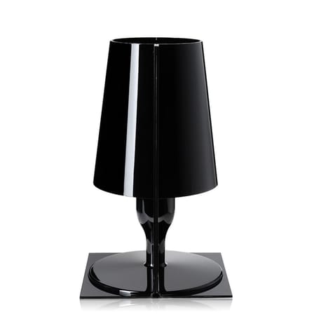 Lampe de table Take plastique noir / Polycarbonate 2.0 - Ferruccio Laviani, 2003 - Kartell
