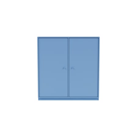 Rangement Cover Cabinet bois bleu / L 69.6 x P 30 x H 72,6 cm - 2 portes - MONTANA