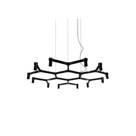 Suspension Crown Plana Minor métal noir / Ø 109 cm - Nemo