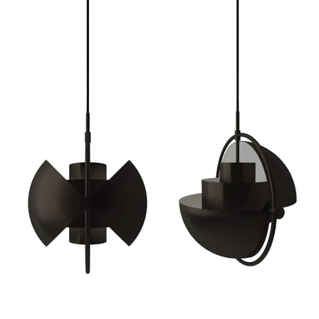 Suspension Multi-Lite Small métal noir / Ø 25 cm - Modulable & orientable / Réédition 1972 - Gubi